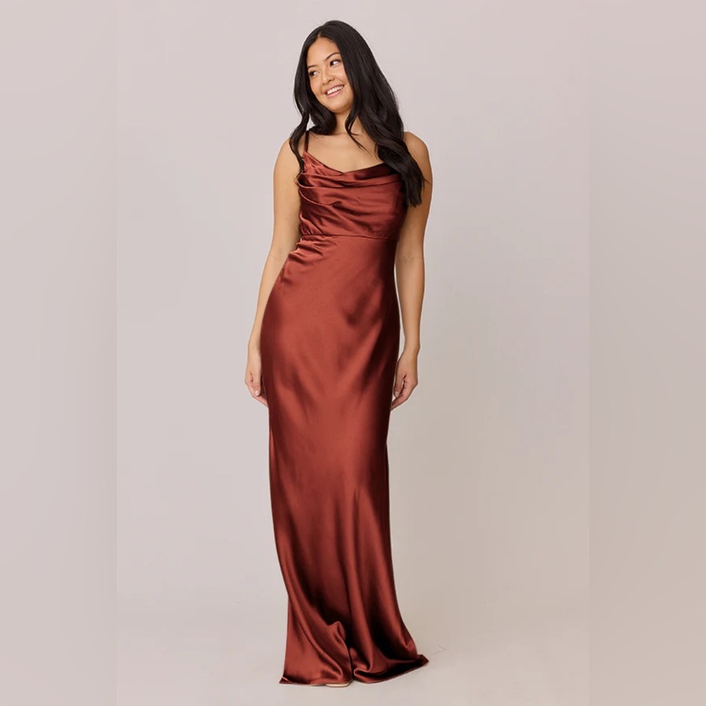 Revelry Terracotta Rust Skye Bridesmaid Dress - Picture 3 of 12